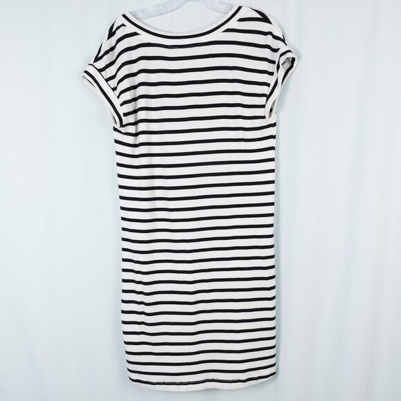 Athleta Newport Sweatshirt Dress NO POCKETS Size Small Striped Nautical Preppy - Picture 2 of 12